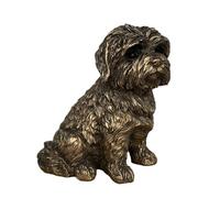 Lesser & Pavey Shih Tzu Reflections Sitting Dog Figure, Bronze, 10 x 13 x 13 cm