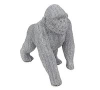 Lesser & Pavey Silver Art Bling Gorilla Ornament Diamante Ornament
