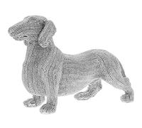 Lesser & Pavey Silver Art Dachshund Sml British Designed Ornament | Home Decor Animal Ornaments For All Homes or Offices | Decorative Home Accessories For All Types of Homes