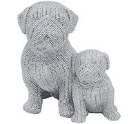 Lesser & Pavey Silver Art Pug British Designed Ornament | Home Decor Animal Ornaments For All Homes or Offices | Decorative Home Accessories For All Types of Homes