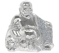 Lesser & Pavey Silver Sparkle Happy Sitting Buddha Large