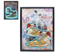 Lesser & Pavey Sneaker Head Wall Art by Neon Wall Art | Trendy and Vibrant Neon Design | Stylish Home Décor for Sneaker Lovers | Modern Wall Arts for Urban and Contemporary Spaces