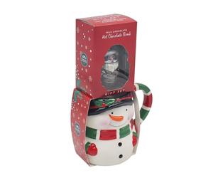 Lesser & Pavey Snowman Chocolate Bomb | Festive Hot Chocolate Bomb with Snowman Design | Perfect Holiday Treat for Cozy Winter Nights | Gift for Christmas, Kids, Friends & Chocolate Lovers