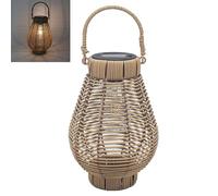 Lesser & Pavey Solar Led Lantern Brown Outdoor Lights For Garden Decorations | Decorative & Durable Garden Leds For All Seasons | Waterproof Solar Lights For Pathways, Patios, Fences, and Walls