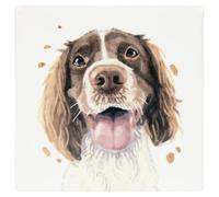 Lesser & Pavey Springer Spaniel Coaster Robert James Hull For Home & Office | Stylish Coasters For Kitchen & Dining | Durable Drinks Coasters For Tabletops | Decorative Home Accessories for Tables