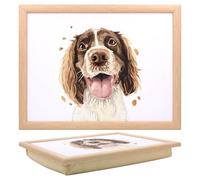 Lesser & Pavey Springer Spaniel Laptray Robert James Hull Lap Tray For Food Serving & Breakfast | Comfortable Lap Trays With Bean Bag Cushion | Durable Lap Trays For Eating On Lap For Adults