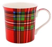 Lesser & Pavey Tartan Ceramic Coffee Mug for Home or Work | Premium Design for All Occasions | Lovely for Tea, Coffee & Hot Drinks | Assorted