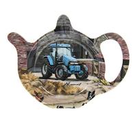 Lesser & Pavey Tea Bag Tidy Holder Teapot Shaped Brown Round Melamine