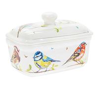 Lesser & Pavey The Leonardo Collection Country Life Birds Butter Dish with Lid