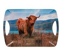 Lesser & Pavey The Leonardo Collection Higherland Cow 48cm Large Tray with Handles