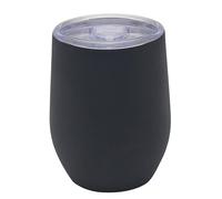 Lesser & Pavey Thirsteez Travel Cup Black for Hot Or Cold Drinks | Large Thermal Travel Mug with Lid & Handle for Office, Gym, Home Or Travel | Insulated Tumbler Coffee Cups for Daily Use