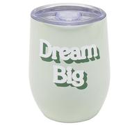 Lesser & Pavey Thirsteez Travel Cup Dream Big for Hot Or Cold Drinks | Large Thermal Travel Mug with Lid & Handle for Office, Gym, Home Or Travel | Insulated Tumbler Coffee Cups for Daily Use