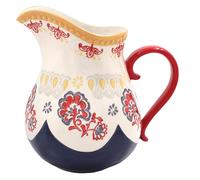 Lesser & Pavey Tuscany Christmas Hand Painted Jug for Home & Kitchen | Stylish Cream & Milk Jug for Coffee, Custard, Gravy, Water, Juice Or Events | Decorative Printed Vase Alternative for Daily Use