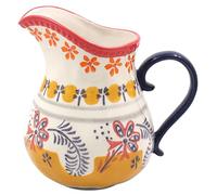 Lesser & Pavey Tuscany Christmas Hand Painted Jug for Home & Kitchen | Stylish Cream & Milk Jug for Coffee, Custard, Gravy, Water, Juice Or Events | Decorative Printed Vase Alternative for Daily Use
