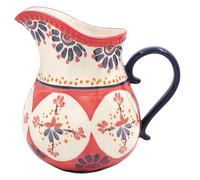 Lesser & Pavey Tuscany Christmas Hand Painted Jug for Home & Kitchen | Stylish Cream & Milk Jug for Coffee, Custard, Gravy, Water, Juice Or Events | Decorative Printed Vase Alternative for Daily Use