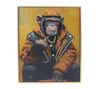 Lesser & Pavey Urban Art Chimp Life Wall Art for Living Room Decor & Bedroom Walls | Stylish Canvas Wall Art for Home Decor & Wall Decor | Lovely Birthday Gifts for Women & Men
