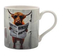 Lesser & Pavey Urban Art Highland Loo Mug for Hot & Cold Drinks | Fine China Durable Tea and Coffee Cups for Home & Office | Comfortable & Easy-to-Hold Coffee Mugs for Beverages & Daily Use