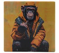 Lesser & Pavey Urban Art Monkey Life Coaster For Home & Office | Stylish Coasters For Kitchen & Dining | Durable Drink Coasters For Tabletops | Decorative Home Accessories for Drinks & Tables