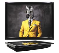 Lesser & Pavey Urban Art Zooted & Booted Laptray For Food Serving & Breakfast | Comfortable Lap Trays With Bean Bag Cushion For Home & Daily Use | Durable Lap Trays For Eating On Lap For Adults