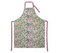 Lesser & Pavey William Morris Honeysuckle Apron | Adjustable neck strap, spacious center pocket, long ties, suitable for chefs, parties, baking and daily kitchen tasks