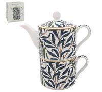 Lesser & Pavey Willow Bough Ceramic One Cup TeaPot Gift Set | Gift Set Includes Cup & Teapot for 1 | Tea Pot Gift for Mums Birthday or Mother's Day - William Morris