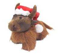 Lesser & Pavey Xmas Highland Cow Doorstop for Home & Office | Stylish Wedges & Stoppers for Bedroom & Living Room | Reliable and Decorative Door Stops for Indoors & Outdoors Floors