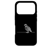 Lesser Prairie-Chicken Line Art Birdwatcher Case for iPhone 17 Pro