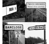 Lesser Spotted Britain Beer/Brewed/Barclose/Drinkers Road Sign Greeting Card