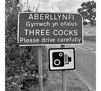 Lesser Spotted Britain Three Cocks Road Sign Greeting Card