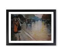 Lesser URY Berlin Street Vol.2 Framed Print | A2 Black Framed Wall Art | Ready to Hang | Modern Cityscape Picture | Living Room Bedroom Lounge Office