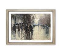 Lesser URY Under The Lime Trees Framed Print | A2 Oak Framed Wall Art | Ready to Hang | Modern Floral Picture | Living Room Bedroom Lounge Office