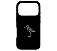 Lesser Yellowlegs Line Art Birdwatcher Case for iPhone 17 Pro