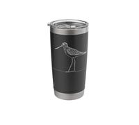Lesser Yellowlegs Line Art Birdwatcher Stainless Steel Insulated Tumbler