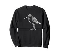 Lesser Yellowlegs Line Art Birdwatcher Sweatshirt