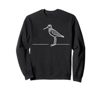 Lesser Yellowlegs Line Art Birdwatcher Sweatshirt
