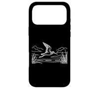 Lesser Yellowlegs Wading Bird Line Art Case for iPhone 17 Pro Max