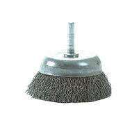 Lessmann 0.35 Steel Wire DIY Cup Brush 75mm 6mm Shank