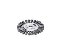 Lessmann 473.211 Knot Wheel Brush 125 x 14mm 22.2mm Bore Steel Wire 0.50