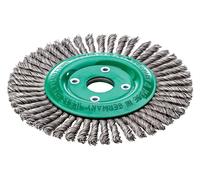 Lessman LES47380140 Pipeline Brush 40 Knots 125 x 22.2mm Bore Stainless Steel
