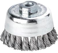 Lessmann 482.117 Knot Cup Brush 65Mm M14X2.0 0.35 Steel Wire