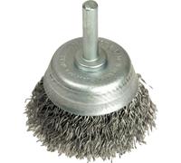 Lessmann DIY Cup Brush with Shank 50mm, 0.35 Steel Wire LES43012307