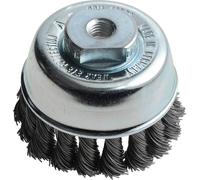 Lessmann 482.214 Knot Cup Brush 65Mm M10X2.0 0.50 Steel Wire