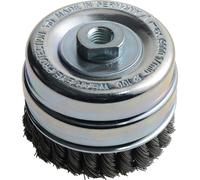 Lessmann 0.5 Steel Wire Knot Cup Brush 100mm M14 x 2.0 Thread