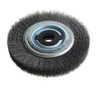 Lessmann 200mm Wheel Brush Set With Steel Wire For Surface Finishing And Rust Removal