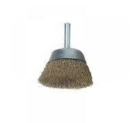 Lessmann 430.126.07 Diy Cup Brush With Shank 50Mm 0.25 Brass Wire