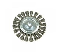 Lessmann 472.217 Knot Wheel Brush 115 X 14Mm M14 Bore 0.50 Steel Wire