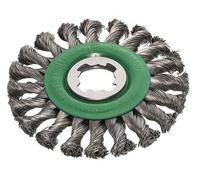 Lessmann X Lock Non Sparking Stainless Steel Knotted Wire Wheel 115mm X-Lock