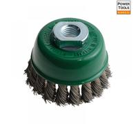 Lessmann 482.817 Knot Cup Brush 65Mm M14X2.0 0.50 Stainless Steel Wire