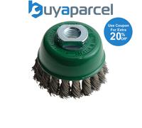 Lessmann Knot Cup Brush 65mm M14x2.0, 0.50 Stainless Steel Wire