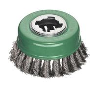 Lessmann 483.81X X-Lock Stainless Steel Knot Cup Brush 85Mm Non Spark